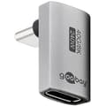 Goobay USB-C Adapter Lodret 90° USB4 silver
