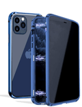 Sekretess magnetfodral för iPhone 12 Pro – Blå blå