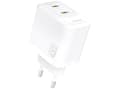 Dudao A28PEU Adapter 45Watt 2xUSB-C vit vit