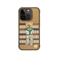 Zuck Bear San Francisco Fortune-skal för iPhone 15 Pro Max Golden State Bear TTT guld