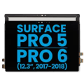 LCD-enhet med digitizer för Microsoft Surface Pro 5 (1796) / Surface Pro 6 (1807) (Eftermarknad) (Svart) svart