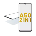 2 i 1 frontglas med förinstallerad OCA för Samsung Galaxy A50 (A505 / 2019) transparent