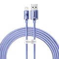 Baseus kabel Crystal Shine USB - Lightning 2,0 m 2,4A lila lila