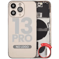 Baksida med smådelar för iPhone 13 Pro (amerikansk version) (Aftermarket Plus) (Guld) guld