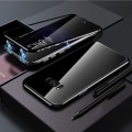 Miniatyrbild 4 av 8: Dubbelsidig magnet fodral med härdat glas för Samsung S9 plus|svart