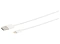 S-Impuls Usb-A Laddkabel Lightning 2.0 vit 0.1M vit