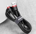 Miniatyrbild 5 av 11: 2M BASEUS USB-kabel - Type-C röd