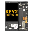 LCD-enhet med ram för BlackBerry Keytwo (BBF100-2) svart