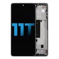 LCD-enhet med ram för Xiaomi 11T (Eftermarknad: Incell) (Meteorite Gray) grå