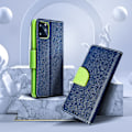 Miniatyrbild 3 av 8: Fancy Book case for IPHONE 12 / 12 PRO navy/lime
