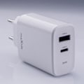 Miniatyrbild 6 av 7: Maxlife PD QC MXTC-10-30AC nätladdare 1x USB-C 1x USB 30W svart