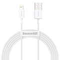 Baseus kabel Superior USB - Lightning 2,0 m 2,4A vit vit