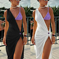 Miniatyrbillede 2 af 11: Womens Swimsuit Beach-Cover Up Sleeveless Cover Ups for Swimwear Bathing Suit Black M