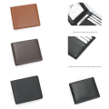 Miniatyrbilde 7 av 10: Stilig PU-blokkeringslommebok Bifold kort kredittkortholder for daglig bruk Brown