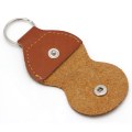 Miniatyrbillede 9 af 9: 1 stk. Brun Kunstlæder Guitar Picks Taske Holder Organizer Container Nøglering