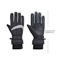 Miniatyrbild 3 av 11: Touchscreen-vinterhandskar Vattentäta Snöskidhandskar Kallväderhandskar Gray black