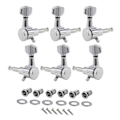 Miniatyrbilde 11 av 11: Inline Chrome Elektrisk Gitar Locking Pick Set for Fender ST TL Style 6R