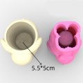 Miniatyrbilde 7 av 9: Elephant Silikonform Desktop Ornament Succulent Planter Blomsterpotte Form Dekorer