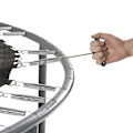 Miniatyrbillede 5 af 11: Udskiftning af rustfrit stålfjeder til cirkulær trampolinmodelbygning 17.8cm