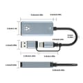 Miniatyrbillede 5 af 11: 2.5G Type C/USB til RJ45 Gigabit Ethernet-adapter med ledning til netværkskonvertering