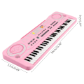 Miniatyrbilde 5 av 7: 61-tangenters piano keyboard, 61 mini-tangenters bærbart musikktastatur for nybegynnere barn