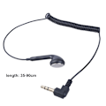 Miniatyrbillede 4 af 8: 3,5 mm Port Enkelt Side Mono Øreprop In-Ear Høretelefon til Chauffører og Sikkerhedspatruljer