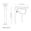 Miniatyrbilde 3 av 11: Capo for Gitar, 2 i 1 Sink-legering Tuningsklemme for Elektrisk Gitar Klemmetuner Bronze