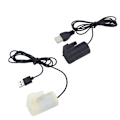 Miniatyrbild 9 av 11: Mikrodränkbar vattenpump Fisktankar Akvarium USB driven för DC 5V 2-3L/min Laddare Minimotor Vattenpumpstillbehör Black