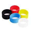 Miniatyrbilde 10 av 11: Racket Håndtak Grip Ring Multi Farger Racket Band Overgrip Beskytter Fix Ring Red