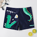 Miniatyrbild 8 av 11: 3-14 år Strandshorts Pojkar Barn Badkläder Badbyxor Tryckt Crocodile XL