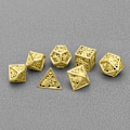 Pikkukuva 7 / 10: 7-osainen monitoiminen polyhedron-noppa ontto metalli noppa setti lautapeli-noppa