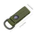 Miniatyrbilde 3 av 11: Militær D-ring adapter karabinkrok løkke stropp webbing feste stropp Brown