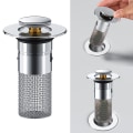 Miniatyrbild 2 av 11: Slitstark ABS diskbänksplugg förhindrar igensättning Universal handfat avloppsplugg för badrum ABS