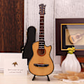Pikkukuva 8 / 11: Miniatyyrikitaran pienoismalli, musiikki-instrumentti, keräilyesine, nukketalo, malli, kodin sisustus Classical blue 13cm