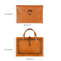 Miniatyrbillede 3 af 11: Håndholdt File Folder Opbevaringstaske Læder File Folder Laptop Sleeve Dokumenttaske null - 3