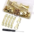 Miniatyrbilde 1 av 8: 251 stk Metall D-formede kroker Heavy Duty kroker Sortiment for bildeoppheng