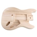 Miniatyrbild 4 av 11: Obehandlad gitarrkropp i lönn, reservdel till elgitarr, tom gitarrkropp Forehand