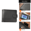 Miniatyrbild 6 av 11: Bekväm myntväska Cash Holder Card Organizer Herr PU-läder kort plånbok Coffee