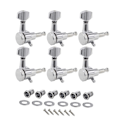 Miniatyrbilde 1 av 11: Inline Chrome Elektrisk Gitar Locking Pick Set for Fender ST TL Style 6R
