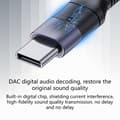 Miniatyrbilde 7 av 10: USB Type C til 3,5 mm Jack Hodetelefonadapter USB C 3,5 mm Lydkabelkonvertere