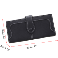 Miniatyrbilde 3 av 11: Mote Kvinner PU Lær Clutch Lang Matt Lommebok Kredittkortholder Veske Håndveske Telefon Veske Apricot