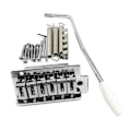 Miniatyrbild 1 av 9: 6 Strängar Gitarr Stall Sadel Stränghållare för Elektrisk Gitarr Tremolo Stall Silver