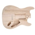 Miniatyrbild 8 av 11: Obehandlad gitarrkropp i lönn, reservdel till elgitarr, tom gitarrkropp Forehand