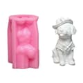 Miniatyrbillede 1 af 7: Silikoneform 3D Hundeforme Støbeforme Gipsforme Ornamentforme