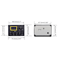 Miniatyrbilde 5 av 11: 4-bånds akustisk gitar pickup KLT-1 EQ forforsterker LCD-skjerm tuner piezo pickup