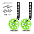 Miniatyrbillede 1 af 11: Udendørs LED Børnecykel Balance Træningshjul Børnecykler Stabilisatorer Green