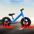 Miniatyrbild 5 av 11: Ski Plate Wheelblades Sled Skidåkning Bräda Strand Skateboard Snö Scooter Släde Red