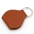 Miniatyrbillede 7 af 9: 1 stk. Brun Kunstlæder Guitar Picks Taske Holder Organizer Container Nøglering