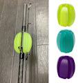 Pikkukuva 2 / 11: Uudelleenkäytettävä silikoninen onkivapapidike, munanmuotoinen vavan kiinnitysklipsi, kestävä Fluorescent yellow