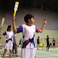 Miniatyrbild 7 av 11: 1 st Badminton Racket Träningssving Bat Övning Grepp Racket Stick Force Red